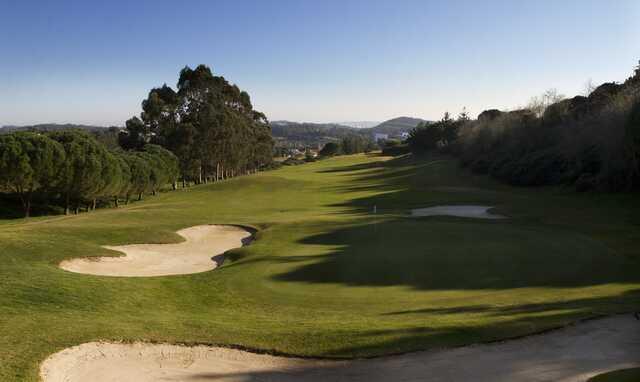 View of a green from Belas Golf Club.