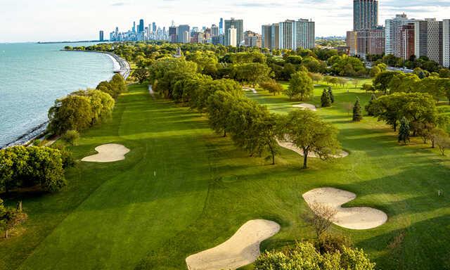 Aerial view from Sydney R. Marovitz Golf Course