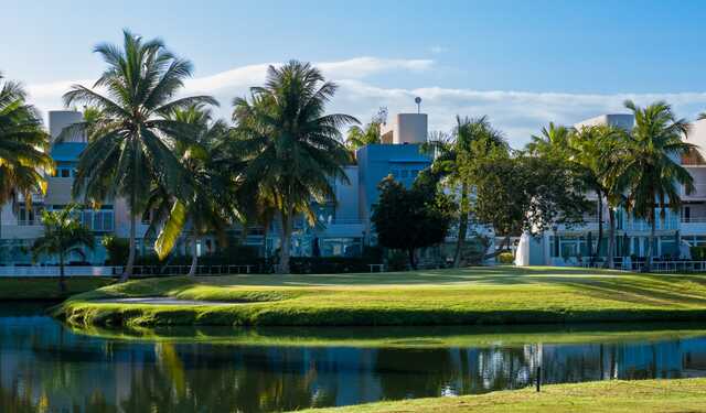 View of the 1st green from Dorado del Mar Golf Club.