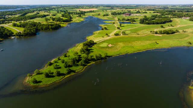 Aerial view from Mozingo Lake Recreation