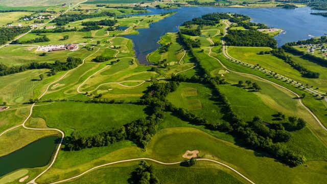 Aerial view from Mozingo Lake Recreation