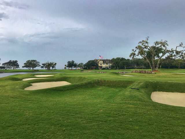 View of the 12th green from Plantation at Sea Island Golf Club