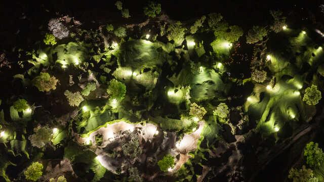 Aerial view from The Wedge Course at Cabot Citrus Farms.