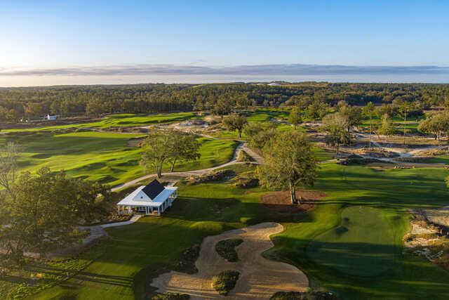 Aerial view from The Squeeze Course at Cabot Citrus Farms.