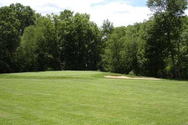 A view of a hole at Skungamaug River Golf Club.