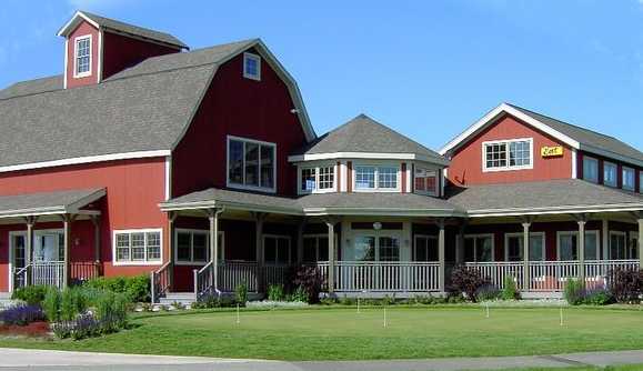 A view of the clubhouse at Tanna Farms Golf Club.