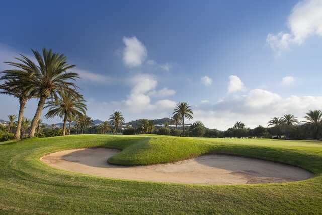 View of the 16th green from the North Course at Real Golf La Manga Club.