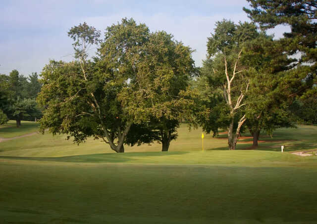 View of a green from Whittle Springs Golf Course.