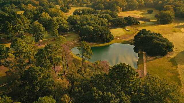 Aerial view from Live Oaks Golf Club.