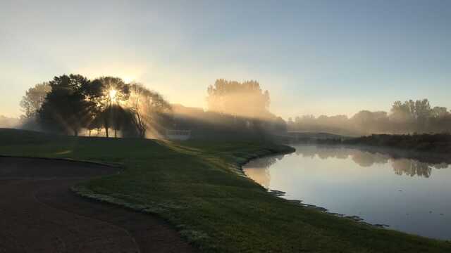 Fog over the course at Stonebrooke Golf Club