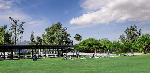 View from the driving range at Scottsdale Country Club.