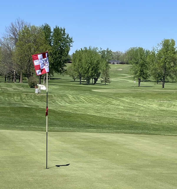 View from a green at Jefferson Community Golf Course.