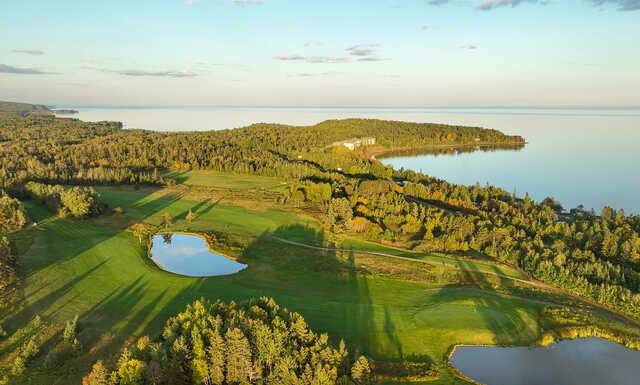 Aerial view from Lakeview National Golf Course.