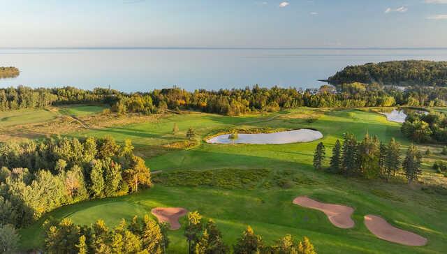 Aerial view from Lakeview National Golf Course.
