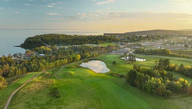 Aerial view from Lakeview National Golf Course.