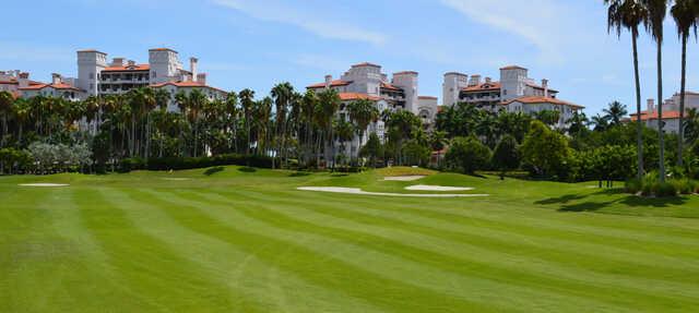 A view of hole #2 at Fisher Island Club.