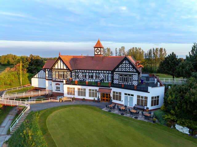 View of the clubhouse at Hesketh Golf Club.