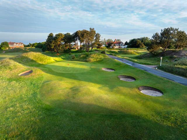 View of the 16th green from Hesketh Golf Club.