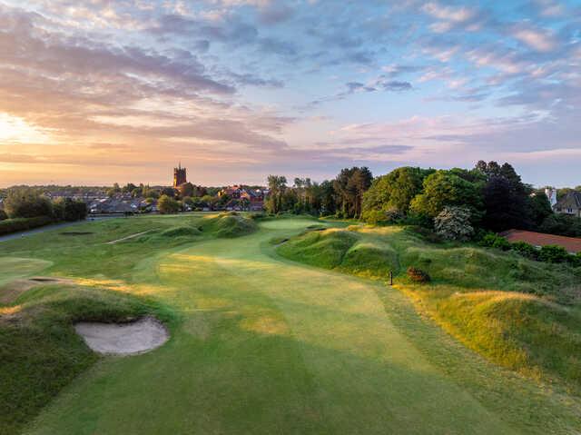 View of the 15th fairway at Hesketh Golf Club