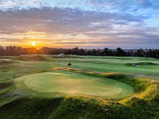 View of the 2nd green at Hesketh Golf Club