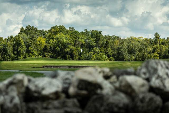View of the 17th green from Providence Golf Club.