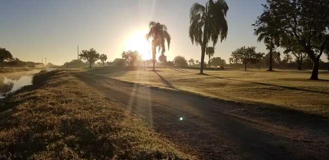 A morning view of the 10th hole at Whiskey Creek Country Club.