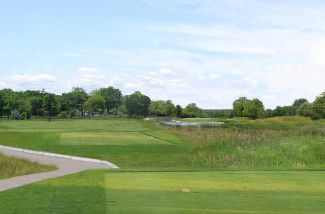 A view from tee #11 at Bridges of Poplar Creek Country Club