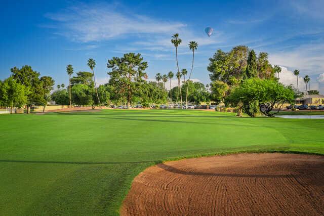 View of a green at Palmbrook Golf Club.