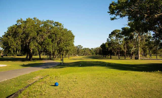 A view from the blue tee at Inverness Golf & Country Club.
