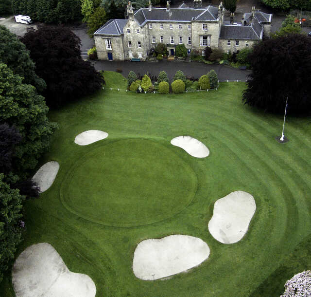 Aerial view from Cawder Golf Club