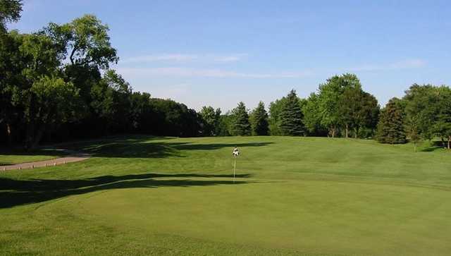 A view of the 3rd green at Old Oak Country Club