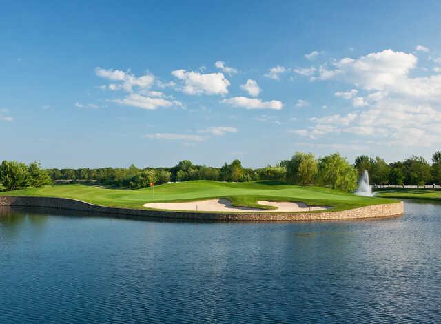 View of the 16th green from Willow Creek Golf & Country Club.