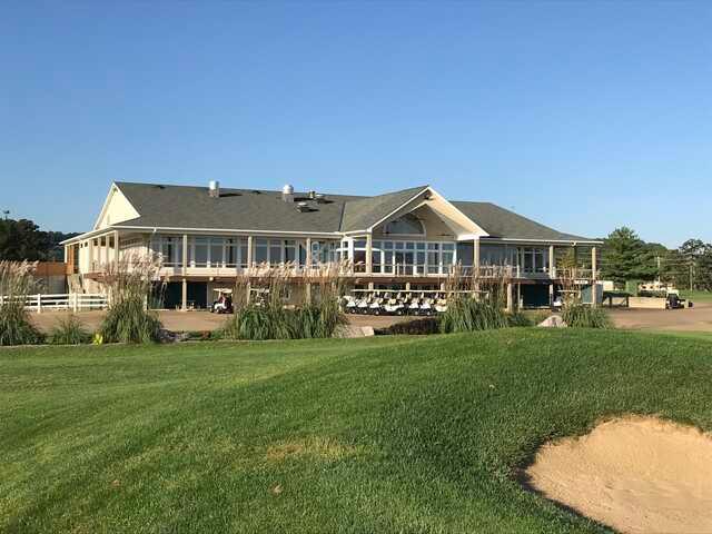 View of the clubhouse at Bogey Creek Golf Club.