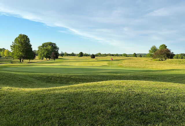 View of a green from Bogey Creek Golf Club.