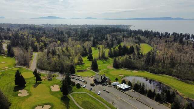 Aerial view from Point Roberts Golf and Country Club.