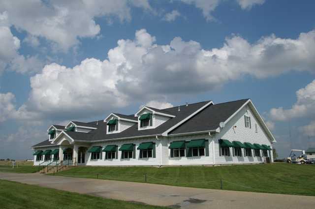 A view of the clubhouse at Gateway National Golf Links