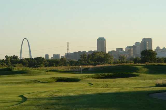 A view of the 15th green at Gateway National Golf Links