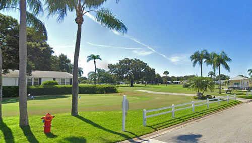 A view of the practice putting green at Fairway Village Golf Course.