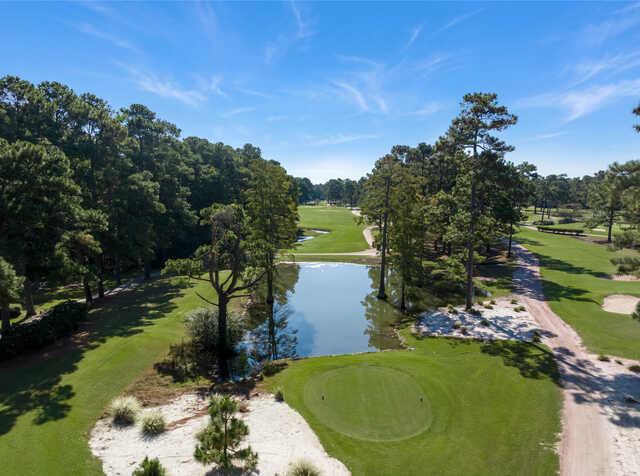 Aerial view from the 8th tee at Eagle Nest Golf Club.