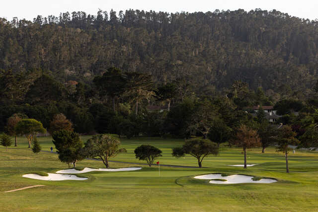 View of the 4th green at Del Monte Golf Course.