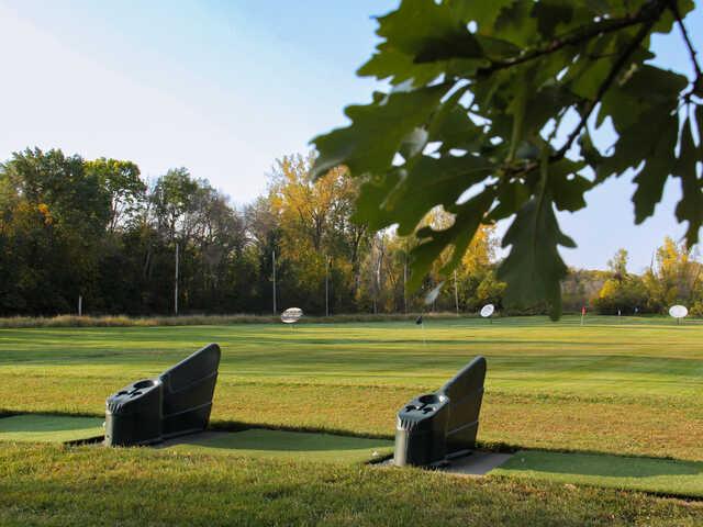 View from the driving range at Chomonix Golf Course.
