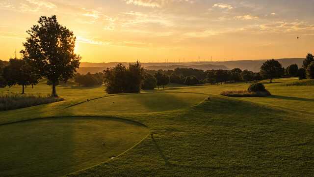 View from the 7th tee box at Bad Ueberkingen Golf Club.
