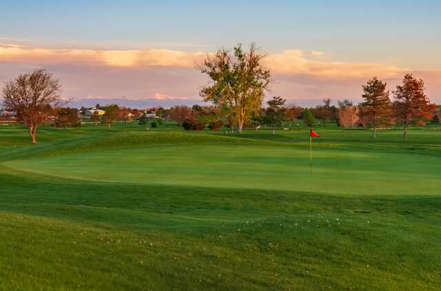 View of a green from Springhill Golf Course.