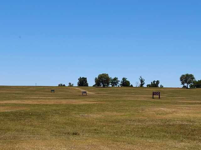 View of the driving range from Golden Plains at Akron Golf Course.