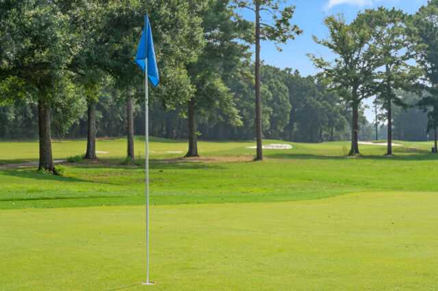 A view of a hole at Marcus Pointe Golf Club.