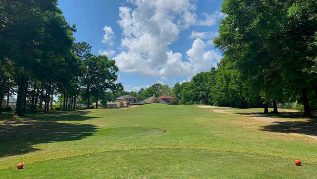 A view from a tee at Marcus Pointe Golf Club.