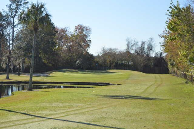 A view of the 6th hole at Palm Valley Golf Club.