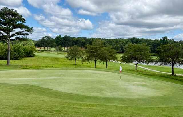 View of a green from Wolf Creek Golf Course.