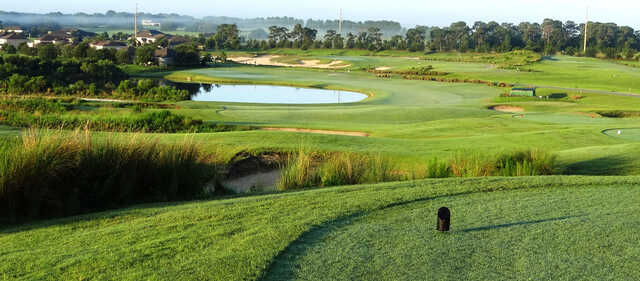A view from a tee at Eagle Dunes Golf Club.