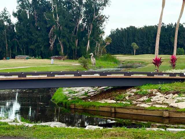 A view over the water from Mangrove Sands Golf Club.